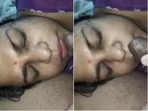 Today Exclusive- Super Sexy Look Desi Boudi Blowjob and Hubby Cum On Her Face