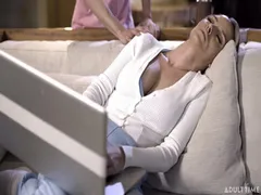 Pervert Teen Convinces Stepmom Pristine Edge to Fuck so She Can Stay Focused on Work