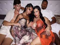 Busty Latina and Indian Swap Husbands and Make a Foursome