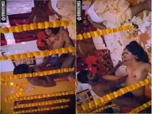 Today Exclusive- DESI DULHAN KI PAHALI SUHAGRAAT PATI KO SULAKAR APNE BOYFRIEND KE SATH KIA CHODON CHUDAI