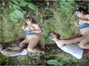 Today Exclusive- DESI LOCAL GIRLFIREND SEX WITH BOYFRIEND IN JUNGLE