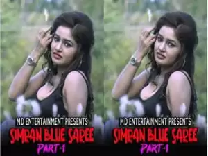 First On Net -SIMRAN BLUE SAREE Part 1