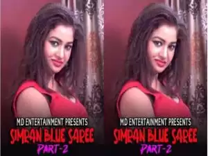 First On Net -SIMRAN BLUE SAREE Part 2