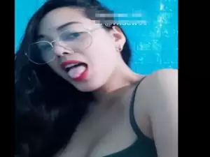 cute teen girl showing live