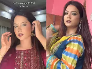 Beautiful Babe Showing With Clear Talking