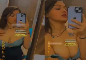 Famous Insta Girl Isha Modi New Leaked Fondling Her Boobs