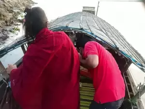 Bengali Girl in Red Saree Outdoor fuck